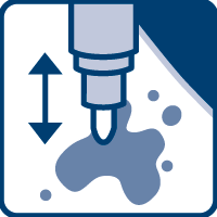 [Translate to New Zealand:] Press: Press the tip onto the stain to release solution.