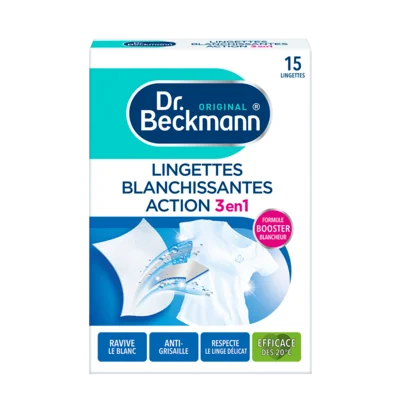 Lingettes Blanchissantes Action 3en1