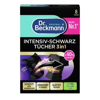 Intensiv-Schwarz-Tücher 3in1