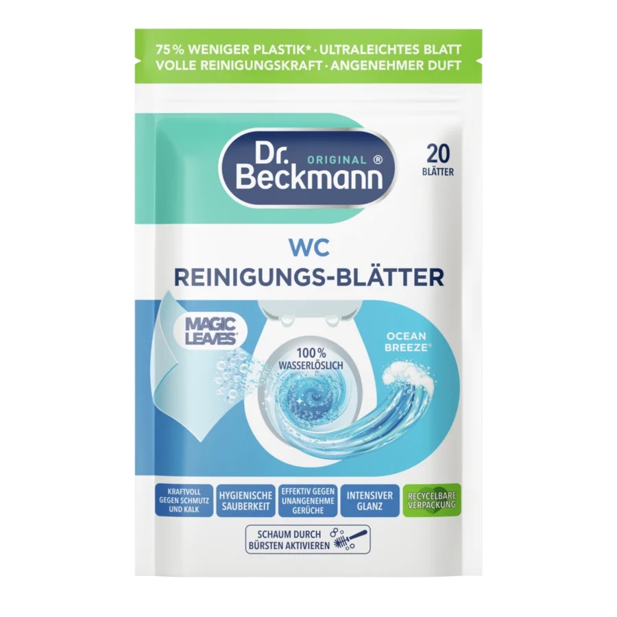 Tualeto valymo lapeliai su vandenyno kvapu 