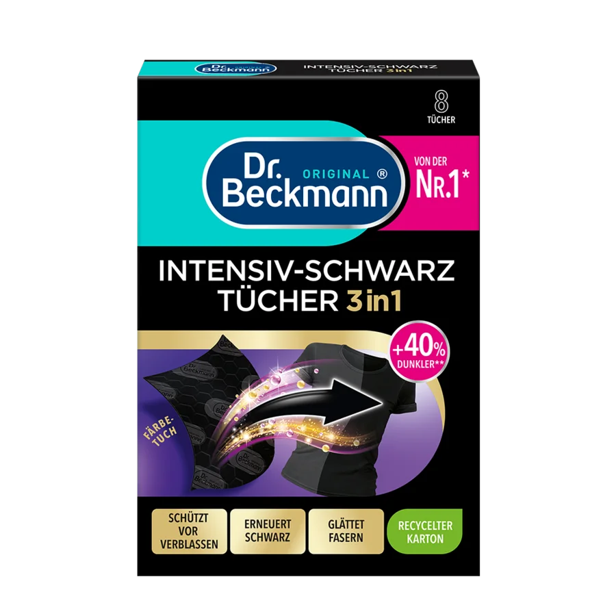 Intensiv-Schwarz-Tücher 3in1