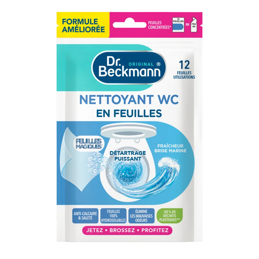 Nettoyant WC en Feuilles – Fraîcheur Brise Marine