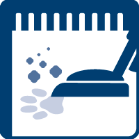 Remove loose dirt. If required, vacuum surface. 