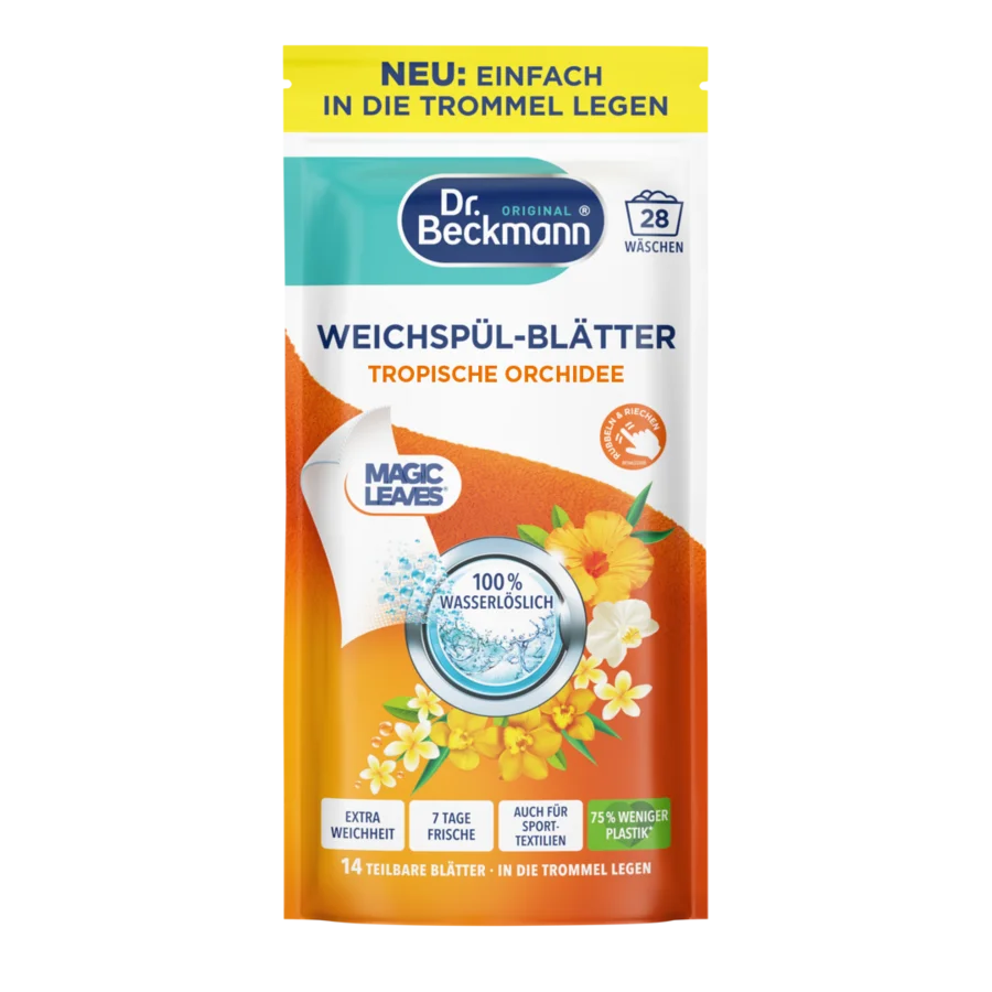 Weichspül-Blätter Tropische Orchidee