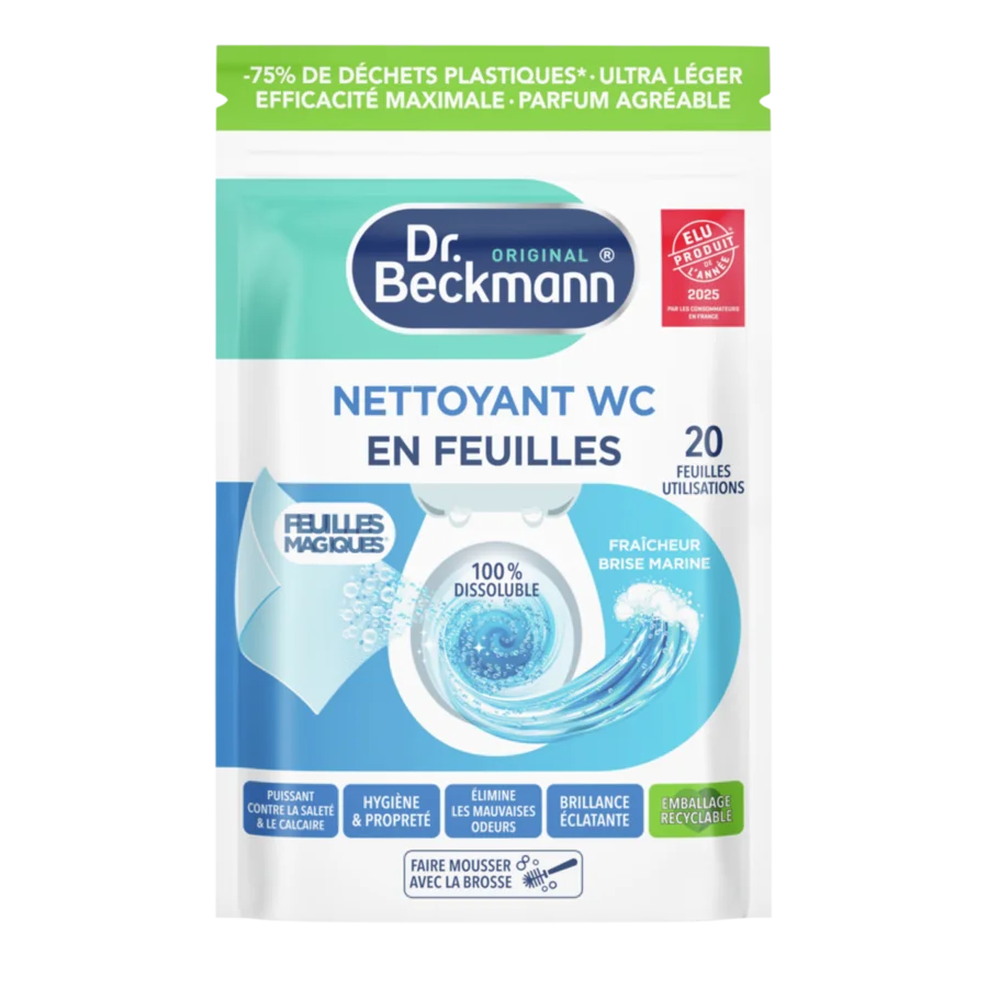 Nettoyant WC en Feuilles Fraîcheur Brise Marine