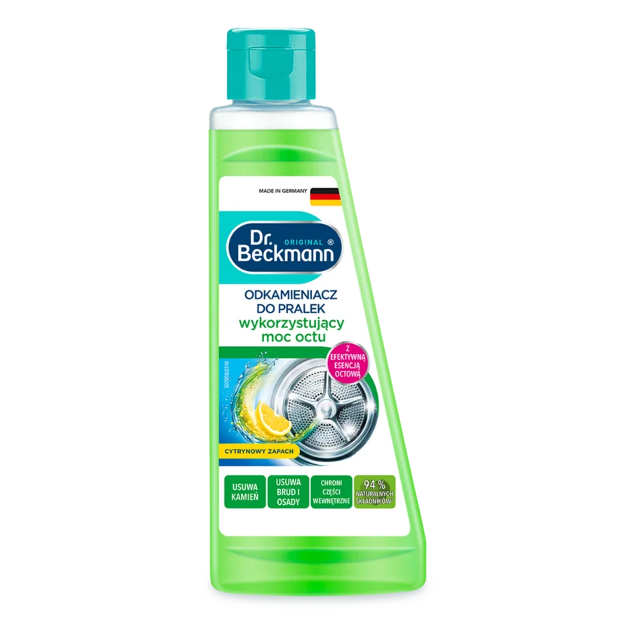 Odkamieniacz do pralek wykorzystujący moc octu