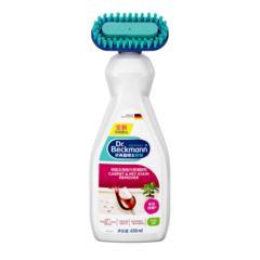 地毯及宠物污渍清除剂 Carpet & Pet Stain Remover – 白色塑料瓶配松石色刷头,内装清液,标签采用中英文双语标注。-small