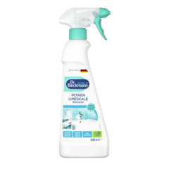 Dung dịch tẩy cặn canxi chuyên sâu – Chai xịt trắng có kích thước 500ml với nút và nắp màu lam, có nhãn sản phẩm-small