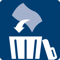 [Translate to Finnish:] Poista liina pesun päätyttyä ja hävitä se tavallisen sekajätteen mukana.