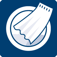 [Translate to Poland:] Wyjąć wszystkie szpilki, pierścienie, wałeczki itp. i napełnić pralkę tak, aby firanki i draperie mogły się swobodnie poruszać. 