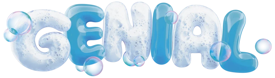 Dekorative 3D-Schrift, die ein markantes Claim-Wort bildet, gestaltet in farbenfrohen Texturen, um Spannung und Wirkung zu betonen.