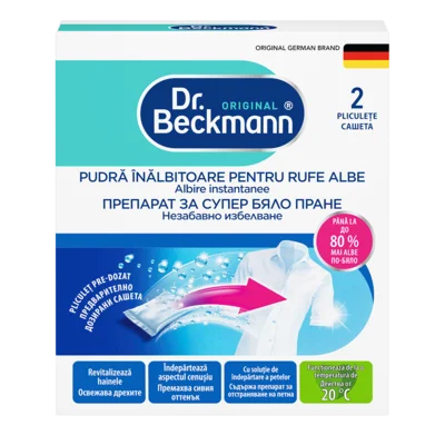 Pudră înălbitoare pentru rufe albe