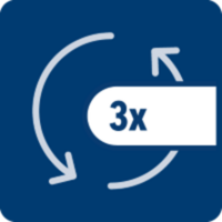 [Translate to French:] Répéter cette opération 3 fois sans pastille.