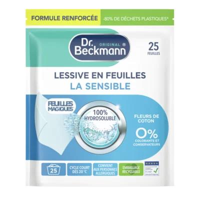 Lessive en Feuilles La Sensible - Fleurs de Coton
