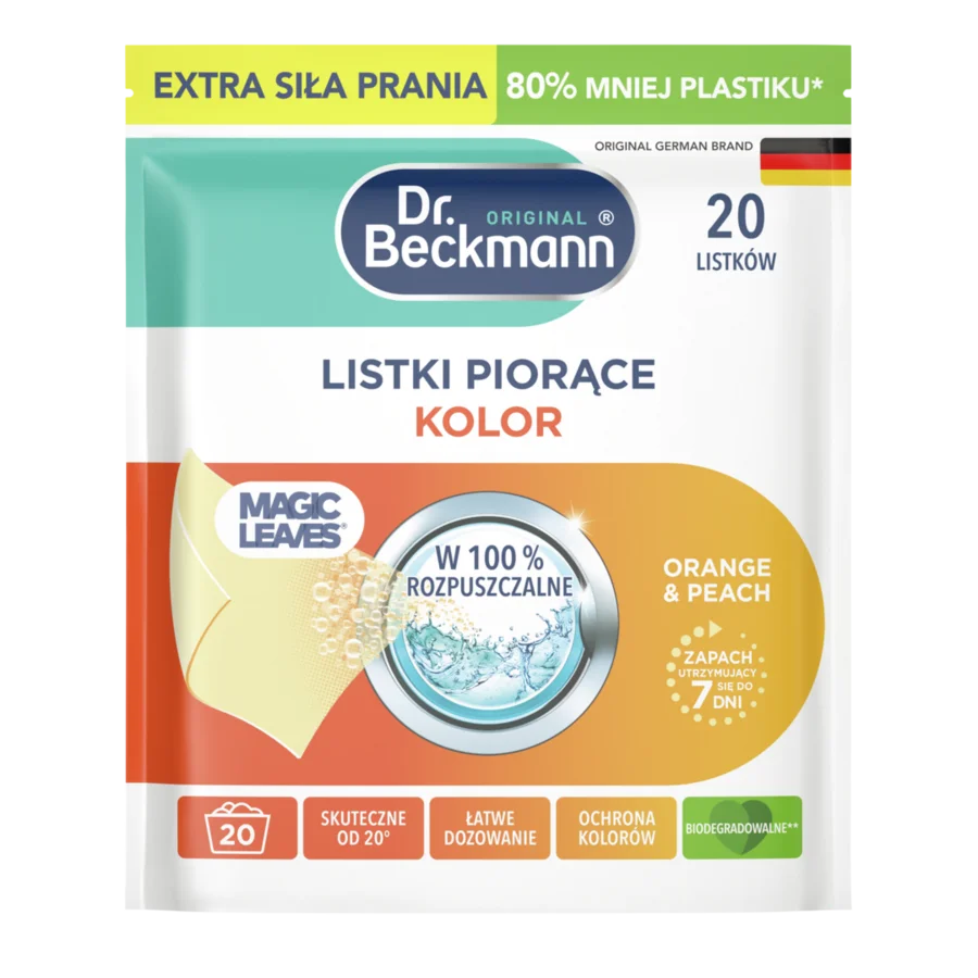 Listki piorące kolor – Orange & peach