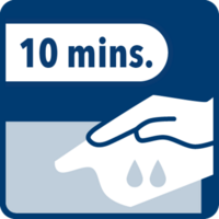 [Translate to French:] Tapis et revêtements de voiture : Humidifier les taches avec la solution. Laisser agir pendant environ 10 minutes, puis tamponner avec un chiffon propre de l'extérieur vers l'intérieur. Enlever complètement la solution en tamponnant avec un chiffon propre et de l'eau claire.