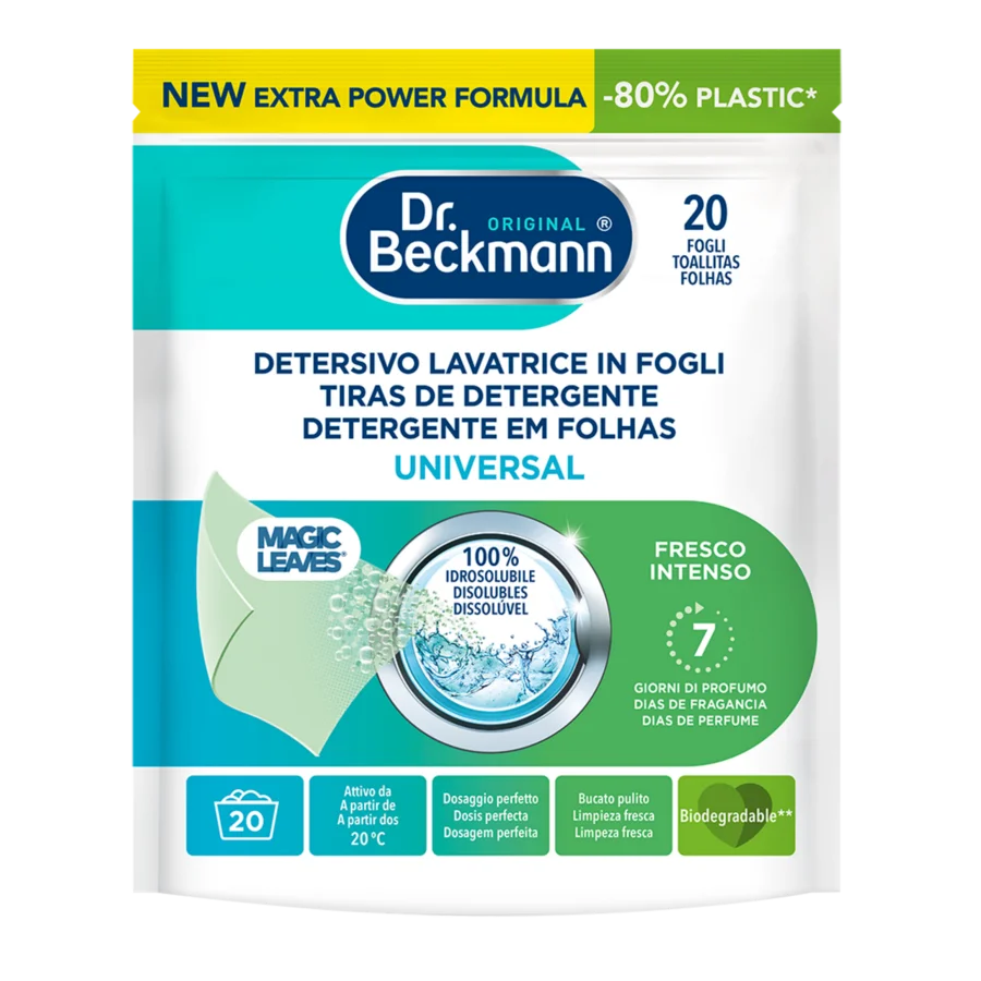 Detergente De Roupa Em Folhas Universal – Fresco Intenso