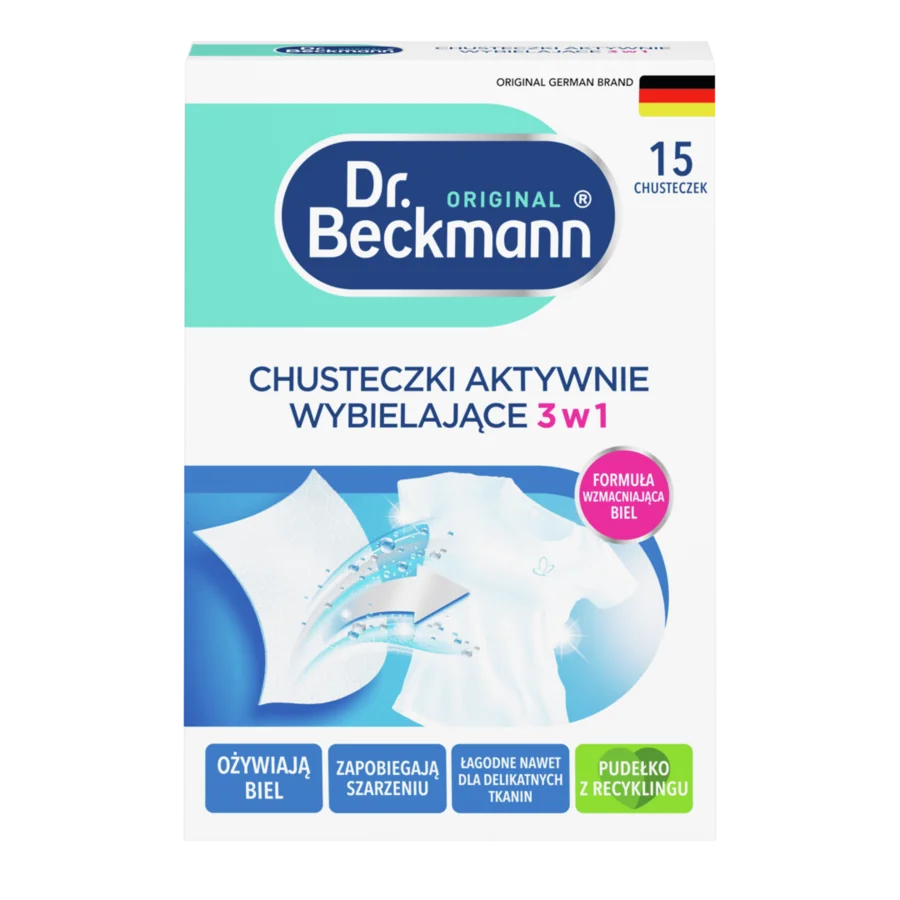 Chusteczki aktywnie wybielające 3 w 1