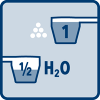 [Translate to Poland:] Wstępne czyszczenie uporczywych plam: Wymieszać 1 miarkę Odplamiacza uniwersalnego OXI ACTIVE Dr. Beckmann z 1/2 miarki wody, aż do uzyskania konsystencji pasty. Nanieść pastę na plamę, pozostawić na 30 minut, a następnie dokładnie spłukać.
