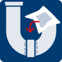 [Translate to German:] Mit Fleckenteufel-Flüssigkeit getränktes Tuch auf die Roststelle legen. Längere Zeit einwirken lassen.