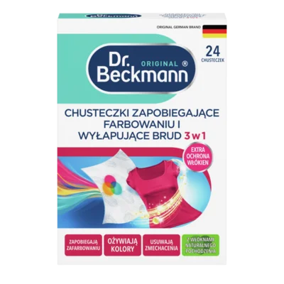 Chusteczki Zapobiegające Farbowaniu I Wyłapujące Brud 3w1