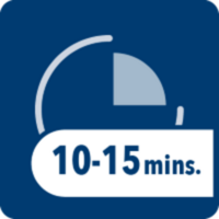 [Translate to German:] 10-15 Minuten stehen lassen.