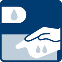 Wipe off with a damp cloth.
