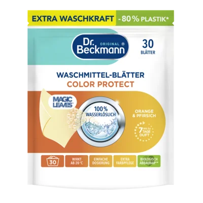 Waschmittel-Blätter Color Protect Orange & Pfirsich