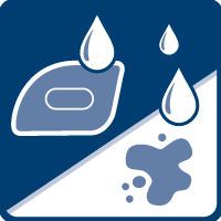 [Translate to Italian:] Inumidire la macchia con acqua e insaponarla accuratamente.