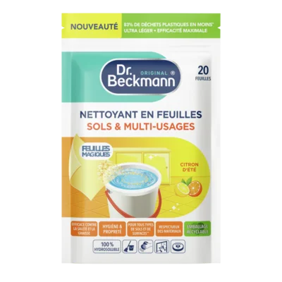 Nettoyant en Feuilles Sols & Multi-Usages – Citron D'été
