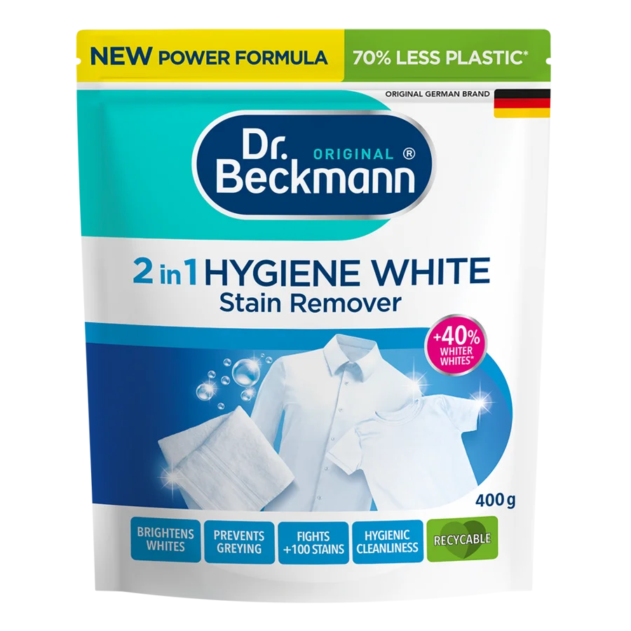 Čistilo za madeže 2 v 1 Hygiene white