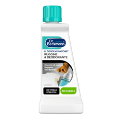 Il Dissolvi Macchie Ruggine & Deodorante – Bottiglia di plastica bianca con tappo turchese contenente liquido detergente,-small