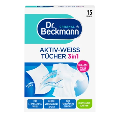 Aktivne maramice za blistavo beli veš