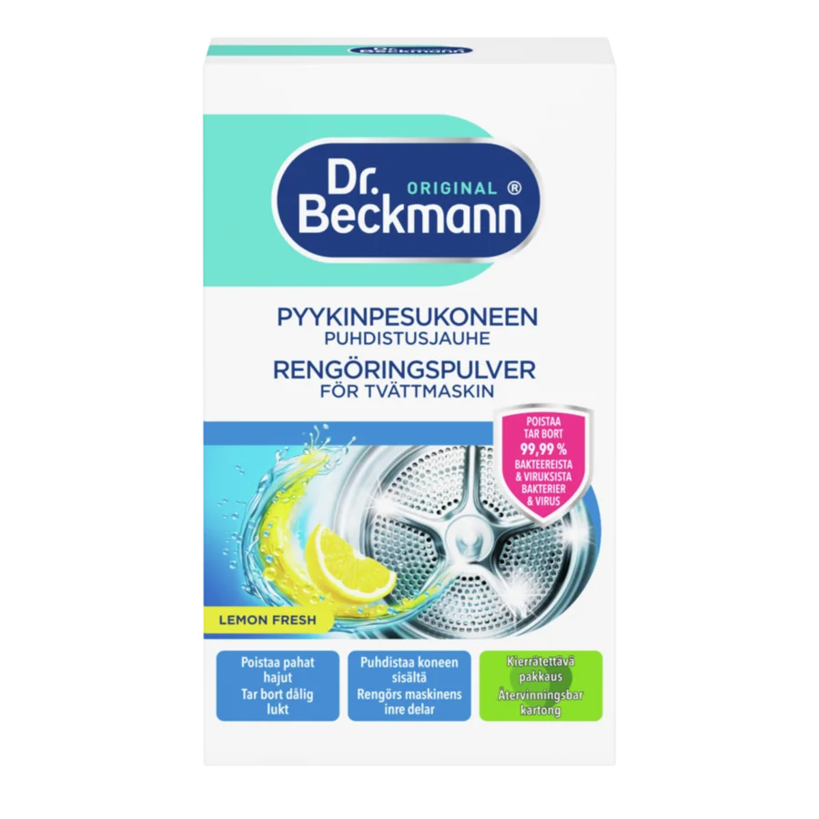 Pyykinpesukoneen puhdistusjauhe