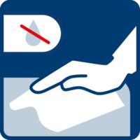 Rub with a clean, dry cloth.