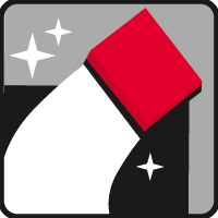 [Translate to Romania:] Curățați plita cu partea neagră a buretelui.