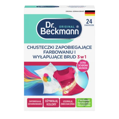 Chusteczki zapobiegające farbowaniu i wyłapujące brud 3 w 1