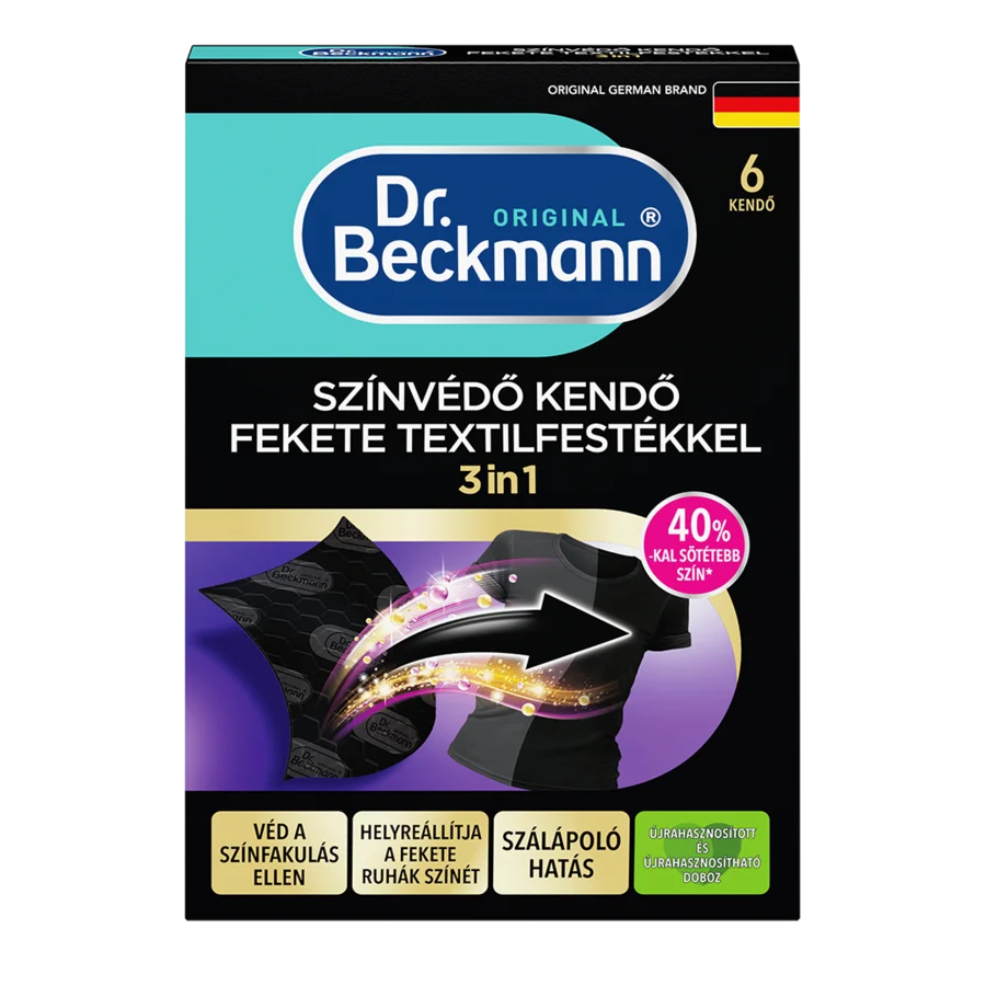 Intenzív fekete színvédő kendő