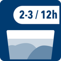 [Translate to Poland:] Namaczanie: Silnie zabrudzone ubrania i suche plamy należy namoczyć na noc. Rozpuścić całkowicie 2-3 miarki (50-75 g) w 5 litrach ciepłej wody i namoczyć ubrania. Następnie dokładnie spłukać czystą wodą. 