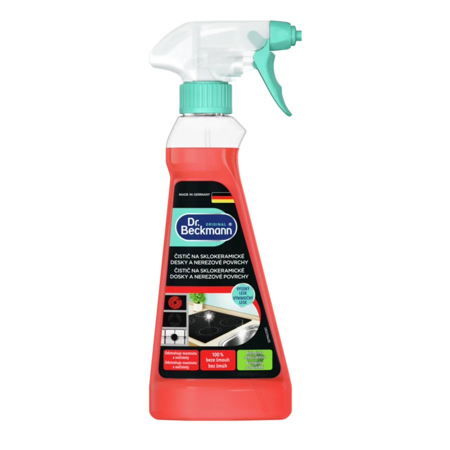 Čistič na sklokeramické desky a nerezové povrchy