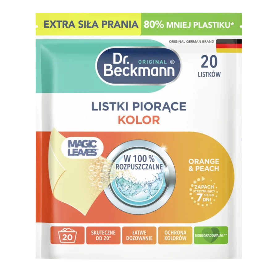 Listki piorące kolor – Orange & peach