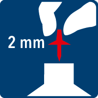 [Translate to French:] Ouvrez la bouteille, percez un trou de 2 mm
dans l’opercule puis revissez la tête de brossage.