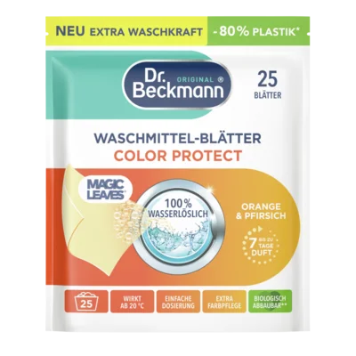 Waschmittel-Blätter Color Protect Orange & Pfirsich