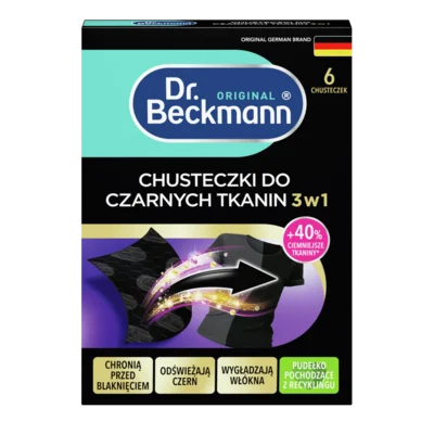 Chusteczki do czarnych tkanin 3 w 1