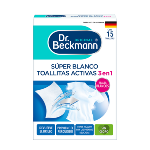 Súper Blanco Toalitas activas 3 en 1