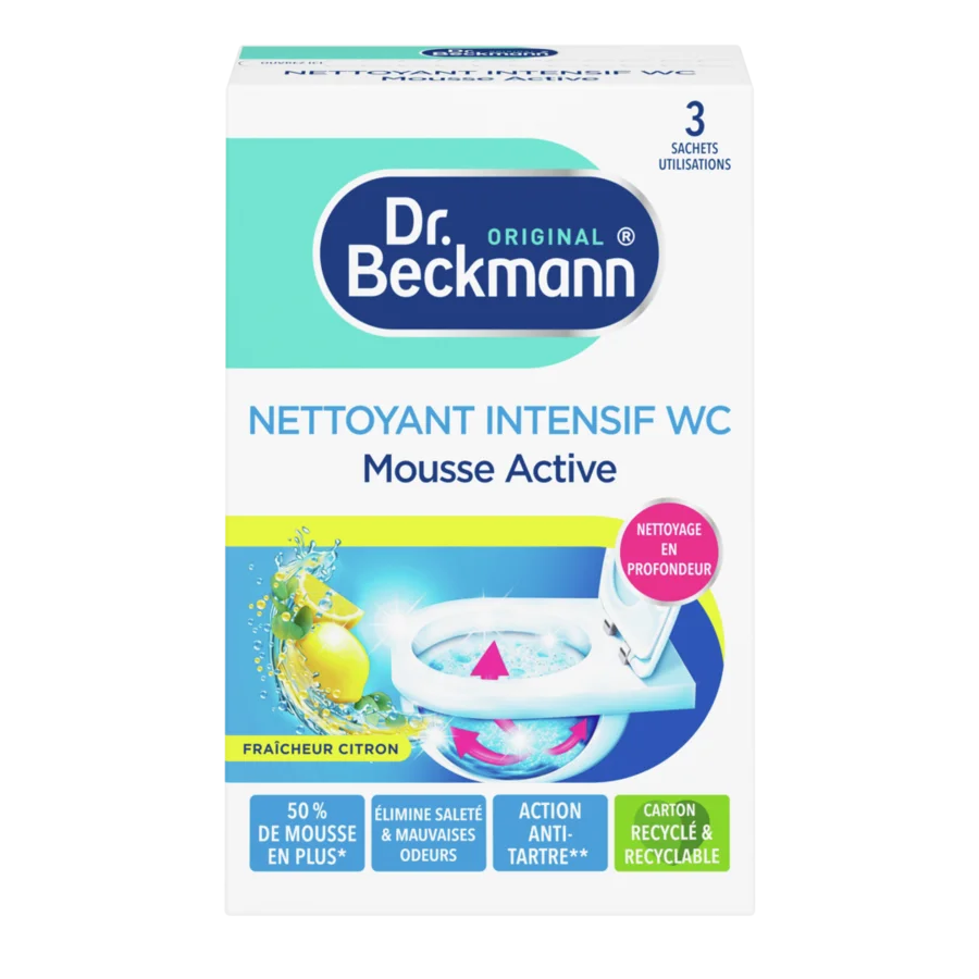 Nettoyant Intensif WC Mousse Active Fraîcheur citron
