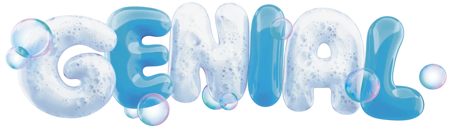 Dekorative 3D-Schrift, die ein markantes Claim-Wort bildet, gestaltet in farbenfrohen Texturen, um Spannung und Wirkung zu betonen.